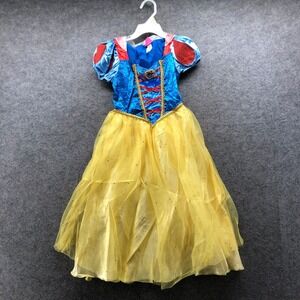 Toddler Girls 3T-4T Snow White Costume Princess Dress Blue Yellow Halloween